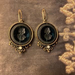 Etched Glass Victorian Earrings with Real Pearl Embellishments 🌊✨ Romantic